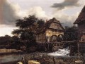 Deux moulins à eau et écluse ouverte Jacob Isaakszoon van Ruisdael